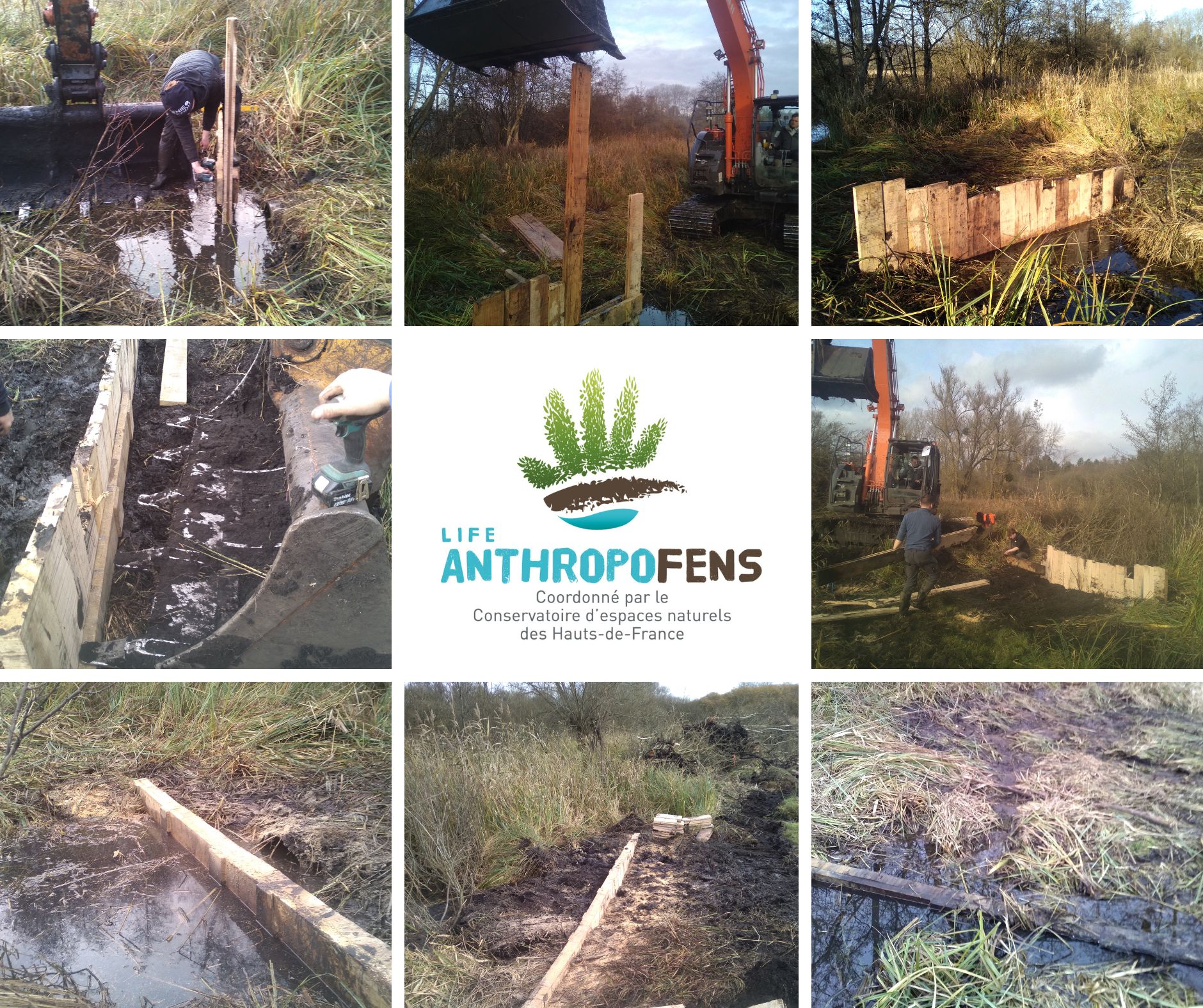 Travaux de restauration des tourbières au marais de Tirancourt